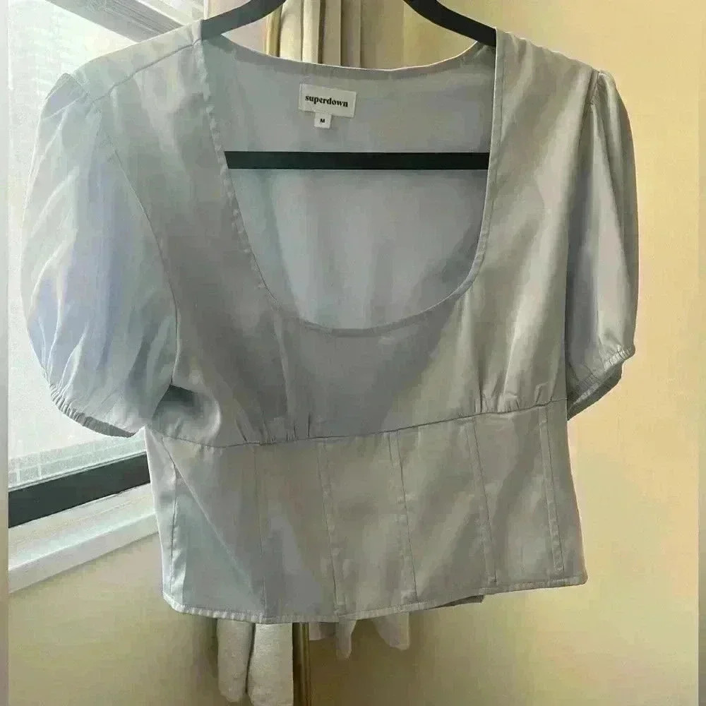 Light Blue Revolve Superdown Top - image 5